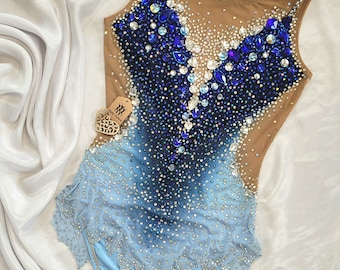 Rhythmic gymnastics leotard Alice_blue