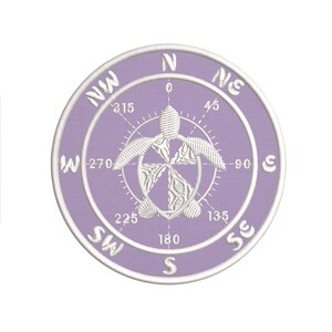 Aplique de bússola/Aplique de tartaruga/Aplique termocolante/Aplique oceano/Aplique bordado para costurar em jaquetas, roupas e mochilas/Garota coco/Vibes de praia imagem 7