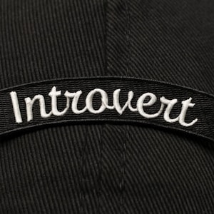 Parche de introvertido/parche termoadhesivo/aplicación bordada para coser en sombreros, chaquetas, ropa, mochilas, parche de estilo rockero/parche antisocial