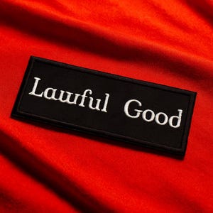 Lawful Good Patch/Iron-on Patch/Retro Patch/Embroidered Sew-on Applique for Jacket, Clothing, Backpack/Character Classes/D&D/Tabletop Gaming
