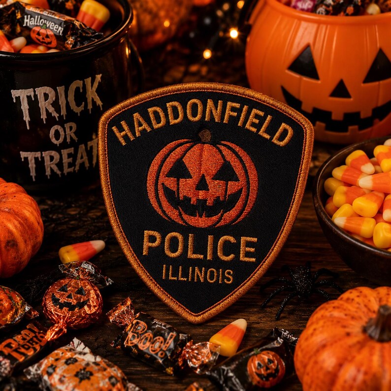 Haddonfield Lettering Haddonfield Police Patch/iron-on Patch/halloween Costume Decor/adult ...