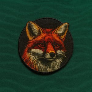 Red Fox Patch/Iron-On Patch/Wild Animal Badge, National Parks and Nature, Hiking & Camping/Sew-on Applique for Vest/Jacket Clothes Backpack image 15