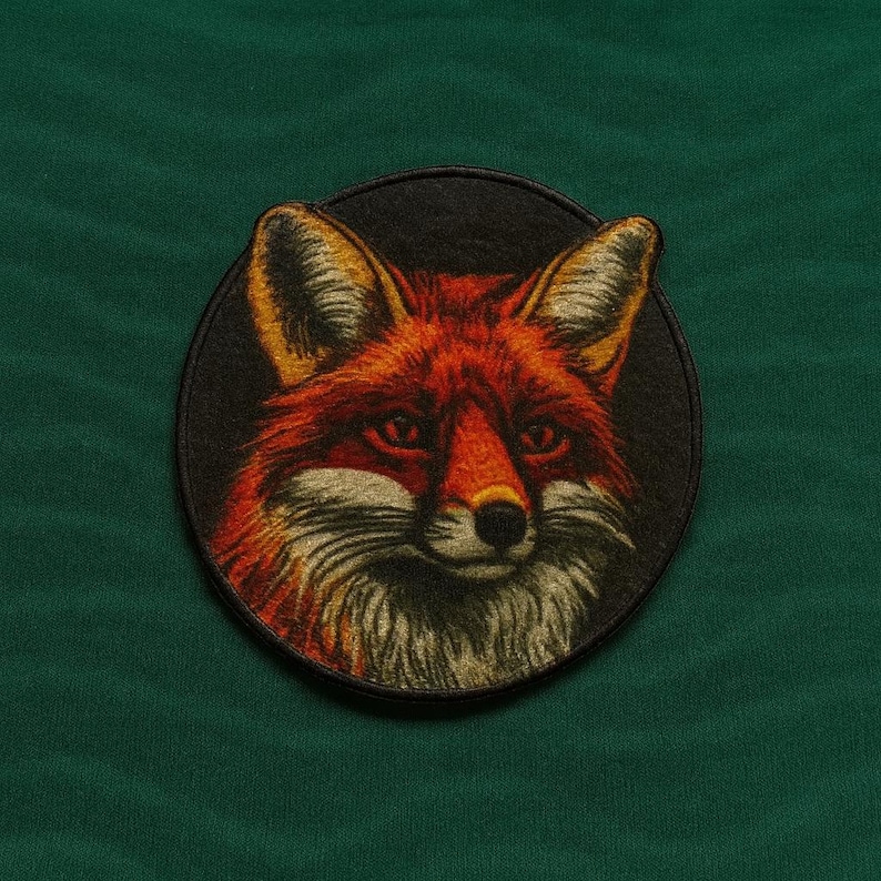 Red Fox Patch/Iron-On Patch/Wild Animal Badge, National Parks and Nature, Hiking & Camping/Sew-on Applique for Vest/Jacket Clothes Backpack image 15