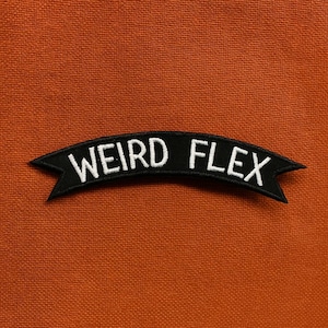 Schräger Flex Patch/Bügelbild/Snarky Patch/Bestickte Applikation zum Aufnähen für Jacke, Kleidung, Rucksack, Seltsames/Ungewöhnliches/Bizarres/Verwirrendes Geschenk