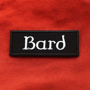 Écusson Barde/Écusson thermocollant/Écusson de classe de personnage/Écusson de jeu de table D&D/Appliques à coudre brodés/Dungeon Master/Dés DM/Dragons et cadeau fantastique