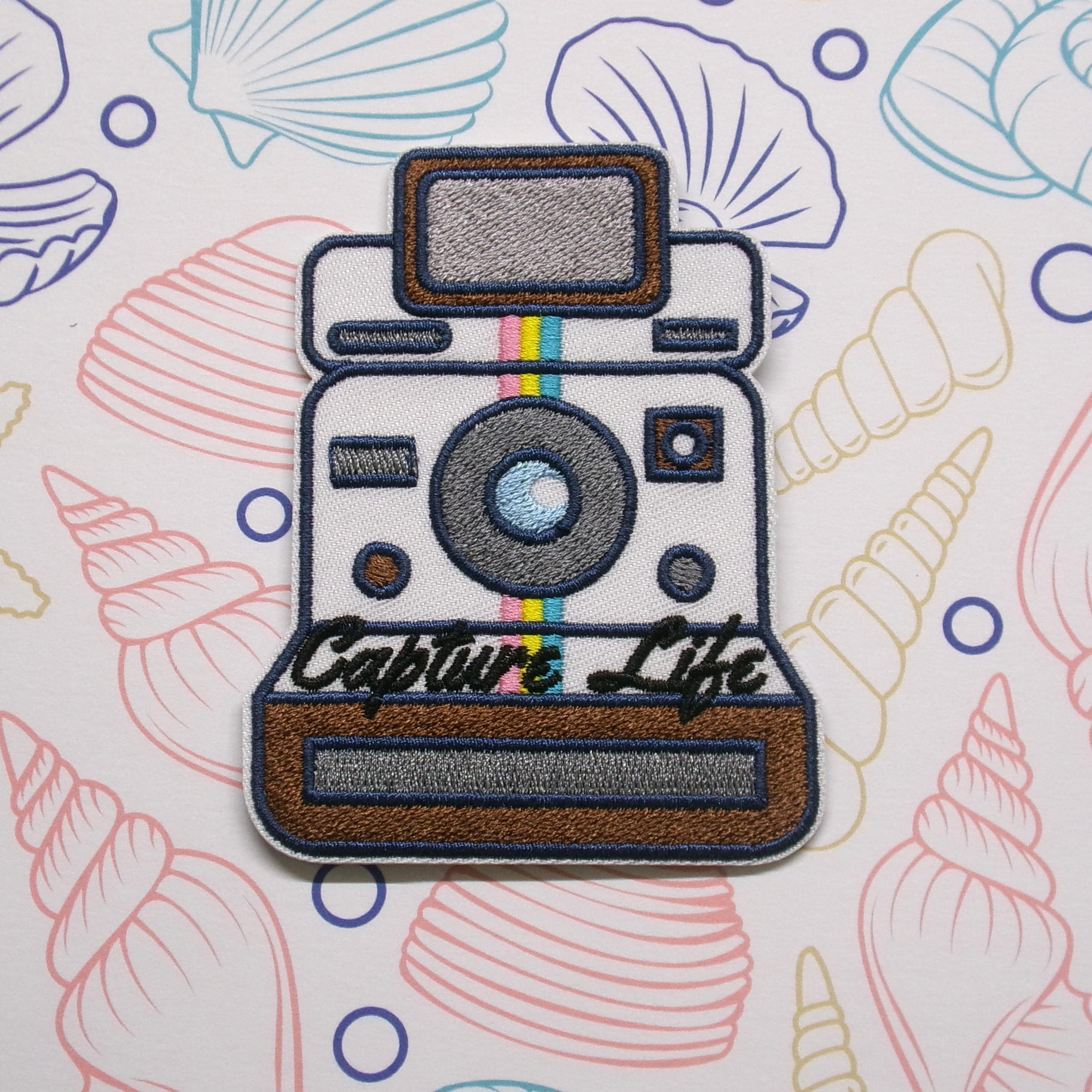 Camera Patch Iron On Sew On Shirt Jeans Bag Jacket Photography Embroidered Badge