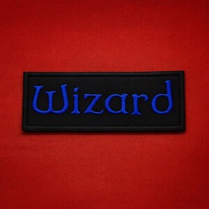 Écusson sorcier/Écusson thermocollant/Geeks et gamers/Classes de personnages/D&D/Jeux sur table/Appliques brodés à coudre pour vêtements, chapeaux image 16