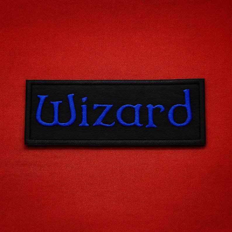 Écusson sorcier/Écusson thermocollant/Geeks et gamers/Classes de personnages/D&D/Jeux sur table/Appliques brodés à coudre pour vêtements, chapeaux image 16