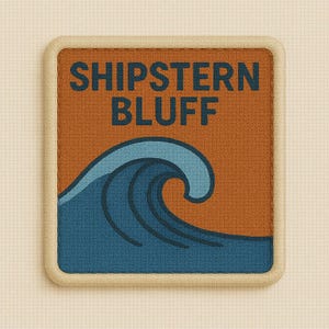 Surfing Patch/Shipstern Bluff Big Wave Patch/Beach Patch/Iron-On Patch Applique for Tote Bag/Jacket/Clothing/Backpack/Beach Vibe/Surfer Gift