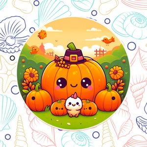 Thanksgiving Sticker Decal, Cute Waterproof Vinyl Sticker, Water Bottle Laptop Decal, Holiday, Kids Craft, Pumpkin, Fall Festival, Autumn