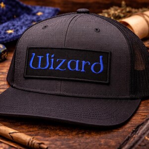 Écusson sorcier/Écusson thermocollant/Geeks et gamers/Classes de personnages/D&D/Jeux sur table/Appliques brodés à coudre pour vêtements, chapeaux image 2