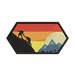Mountain Climbing - Embroidered Iron-On/Sew-on Custom Applique / Vest Jacket Clothing Backpack - Seek Adventure Stylish Explore Wildlife