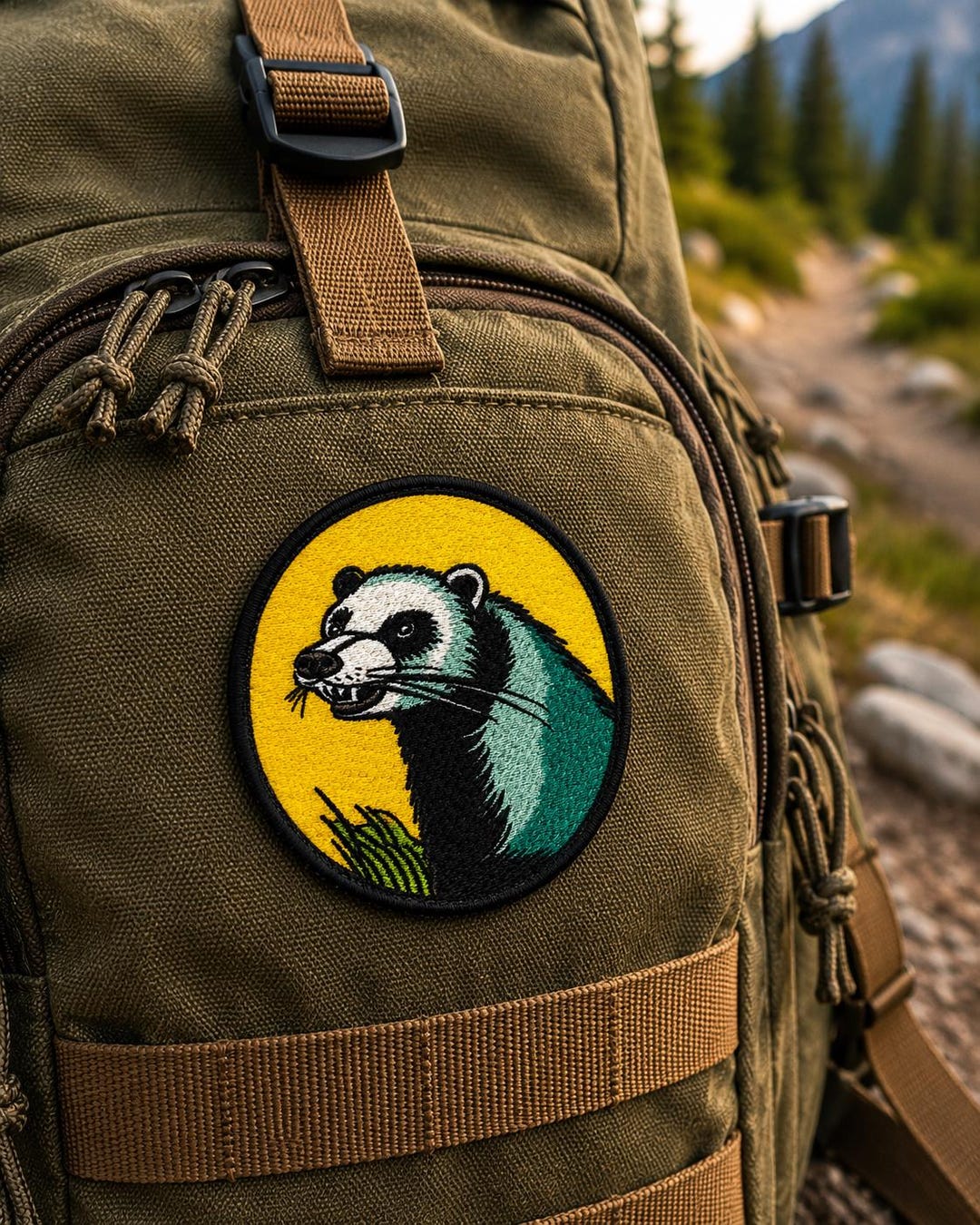 Honey Badger Patch/iron-on Patch/wild Animal Badge/nature & Outdoor ...