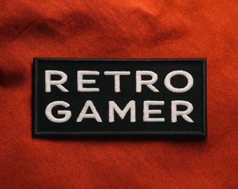 Retro Gamer Patch/Iron-on Patch/Geek Patch/Embroidered Sew-on Applique for Jacket, Clothing, Backpack/Character Classes/D&D/Tabletop Gaming