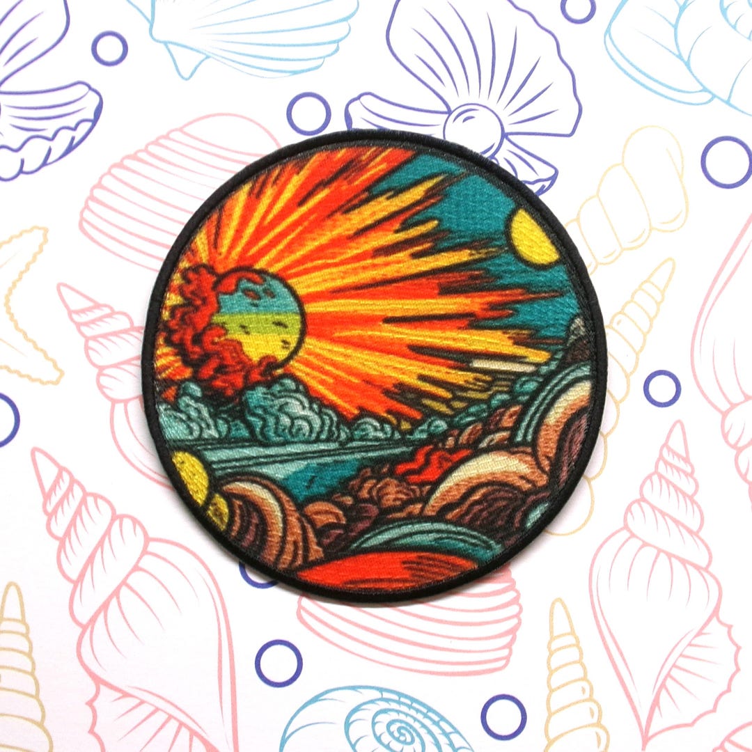 Alien Planet Patch Iron-on/sew-on Custom Applique for Vest Jacket Denim ...