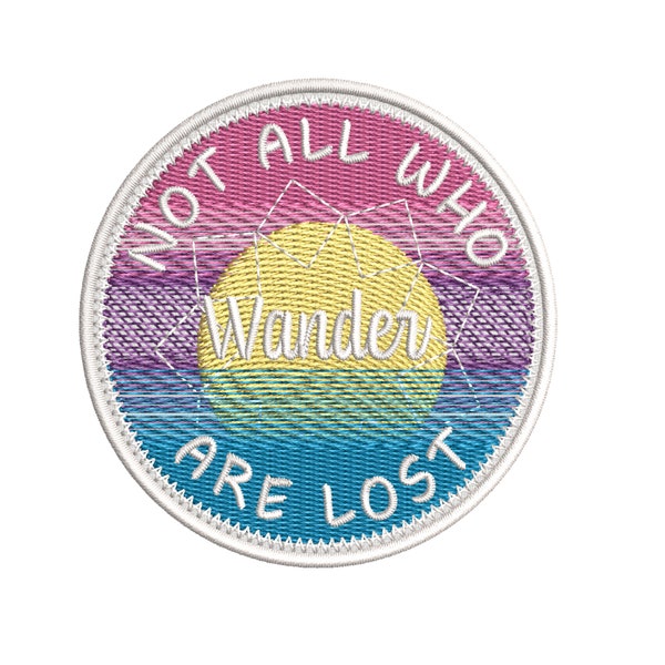 Not All Who Wander Are Lost Embroidered DIY Iron on India | Ubuy