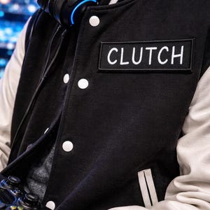 Clutch Patch/Iron-On Patch/Sports Fan/Gamers & Athletes Gift/Gaming Text/Embroidered Sew-on Applique for Clothing, Jackets, Backpacks