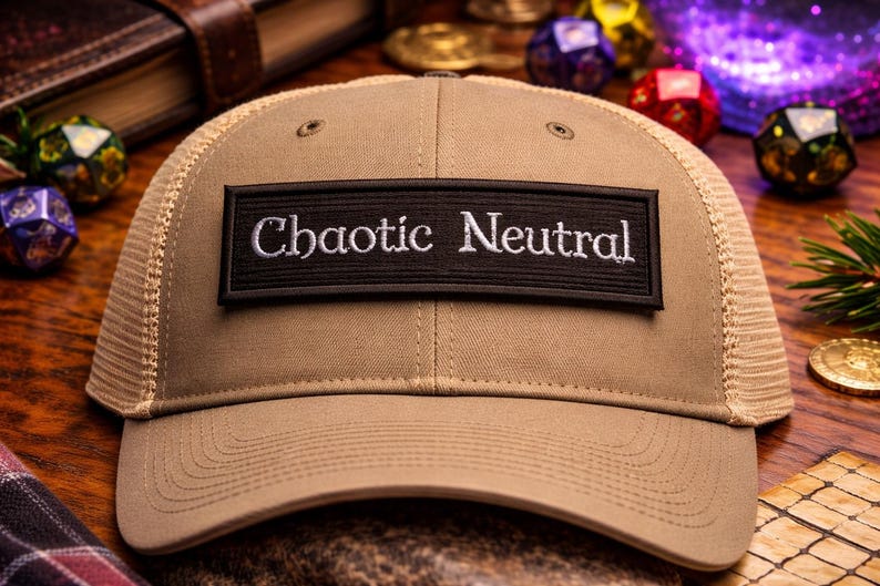 Chaotic Neutral Patch/iron-on Patch/geeks & Gamer/tabletop Gaming ...