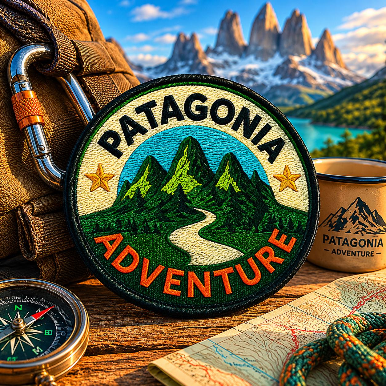 Patagonia Adventure Patch Iron-on Badge South America Chile