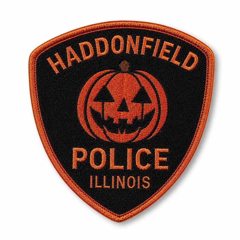 Haddonfield Lettering Haddonfield Police Patch/iron-on Patch/halloween Costume Decor/adult ...