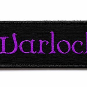 Hexenmeister Aufnäher/Bügelbild/Retro Vintage/gestickte Applikation für Jacke, Kleidung, Rucksack, Charakterklassen/D&D/Tabletop Gaming Bild 2
