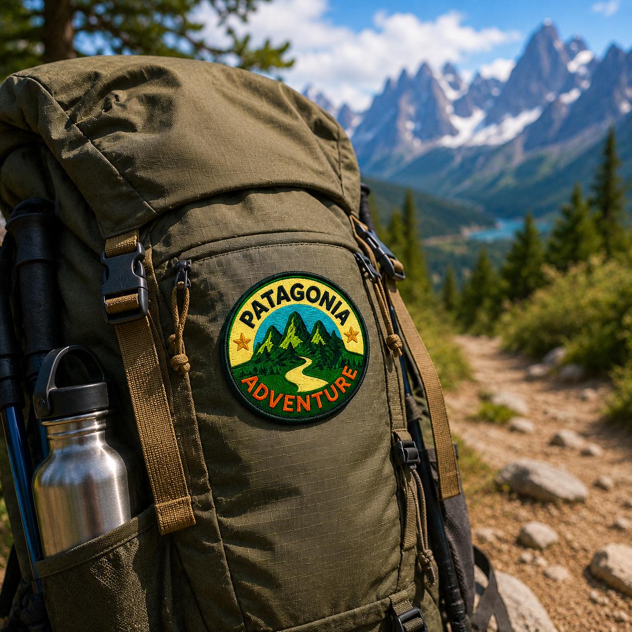 Patagonia Adventure Patch Iron-on Badge South America Chile
