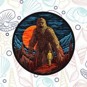 Bigfoot Sticker Decal, Waterproof Vinyl Cryptid Sticker, Water Bottle Laptop Decal, Sasquatch, Myth Legend, Creature, Monster, Roaring