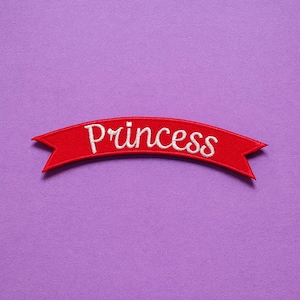 Princess Patch/Iron-On Patch/Daddy’s Girl Gifts/Daughter Gift/Embroidered Sew-On Applique for Vest/Jacket, Clothing, Backpacks, Tote Bags