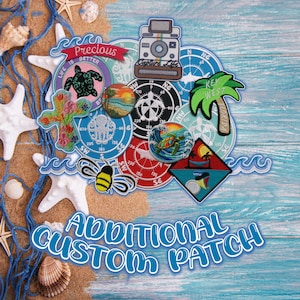 Additional Custom Embroidered Patch - Iron-on/Sew-on/Hook Fastener - Unique Gift - Premium Appliques for Jackets, Businesses, DIY Projects