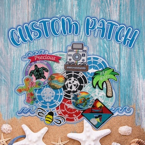 Custom Embroidered Logo Patch, Personalized Logo Patches, Sew On/Iron On Patch Applique for Clothes Backpacks, Custom Iron on Logo Patch