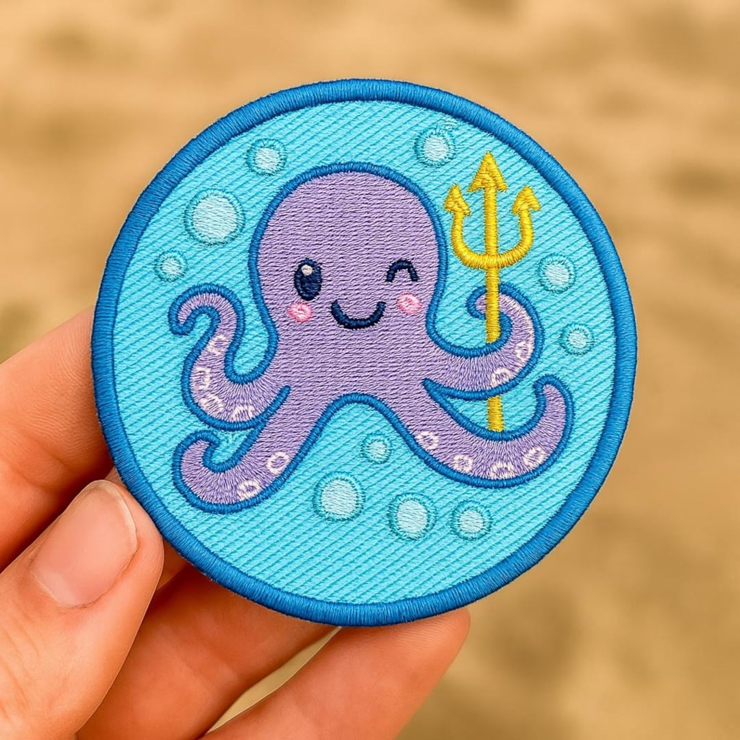 Octopus & Bubbles Patch/iron-on Patch/kids Patches/sew-on Decorative ...