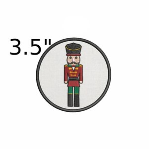 Christmas Nutcracker Patch Embroidered Iron-on/Sew-on Premium Stocking Clothing Craft Applique, Santa Frosty Rudolph, Decorative Gifts Craft
