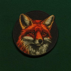 Red Fox Patch/Iron-On Patch/Wild Animal Badge, National Parks and Nature, Hiking & Camping/Sew-on Applique for Vest/Jacket Clothes Backpack image 16
