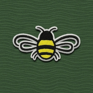 bee patch/insect patch /cool badge /iron on patch/sew on patch/embroidered patch/patch for jacket/applique - save the bees/nature flowers