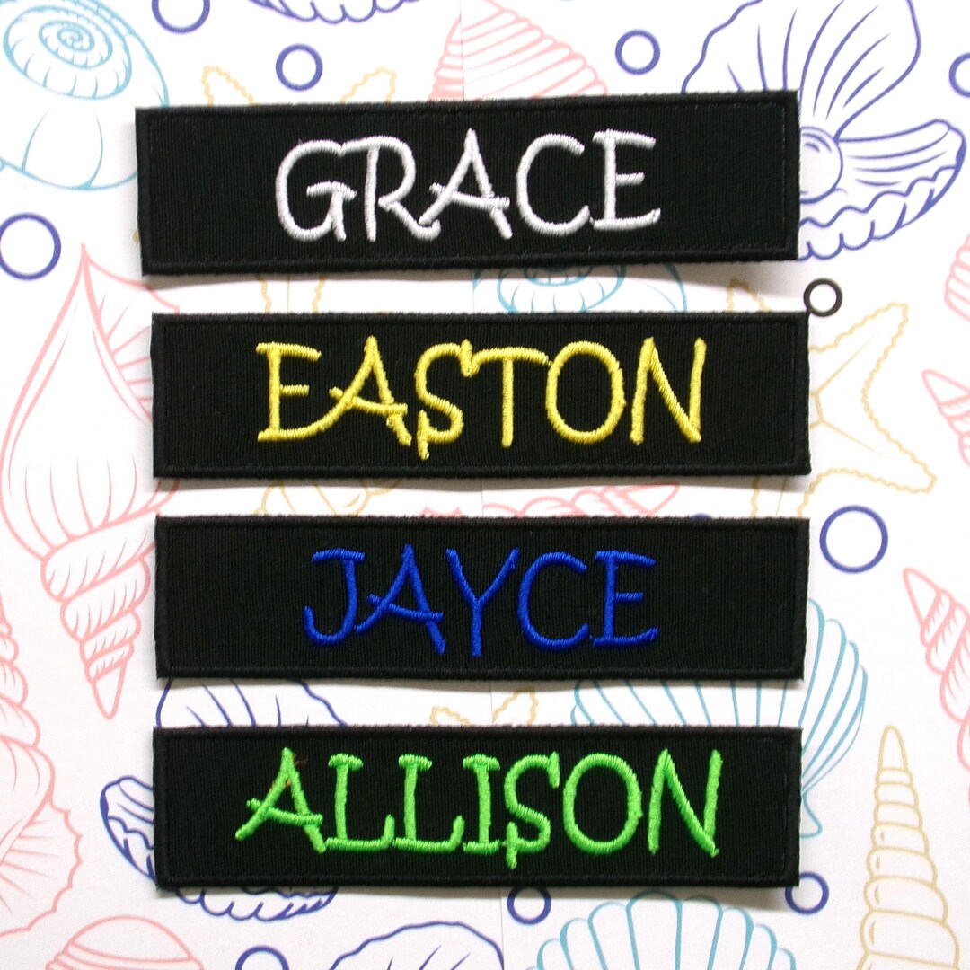 Personalized Name Patch Embroidered, Custom Text Patches, Iron-on/sew ...