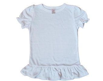 Zia Sun Symbol Toddler Baby Girls Short Sleeve Ruffle T-Shirt 
