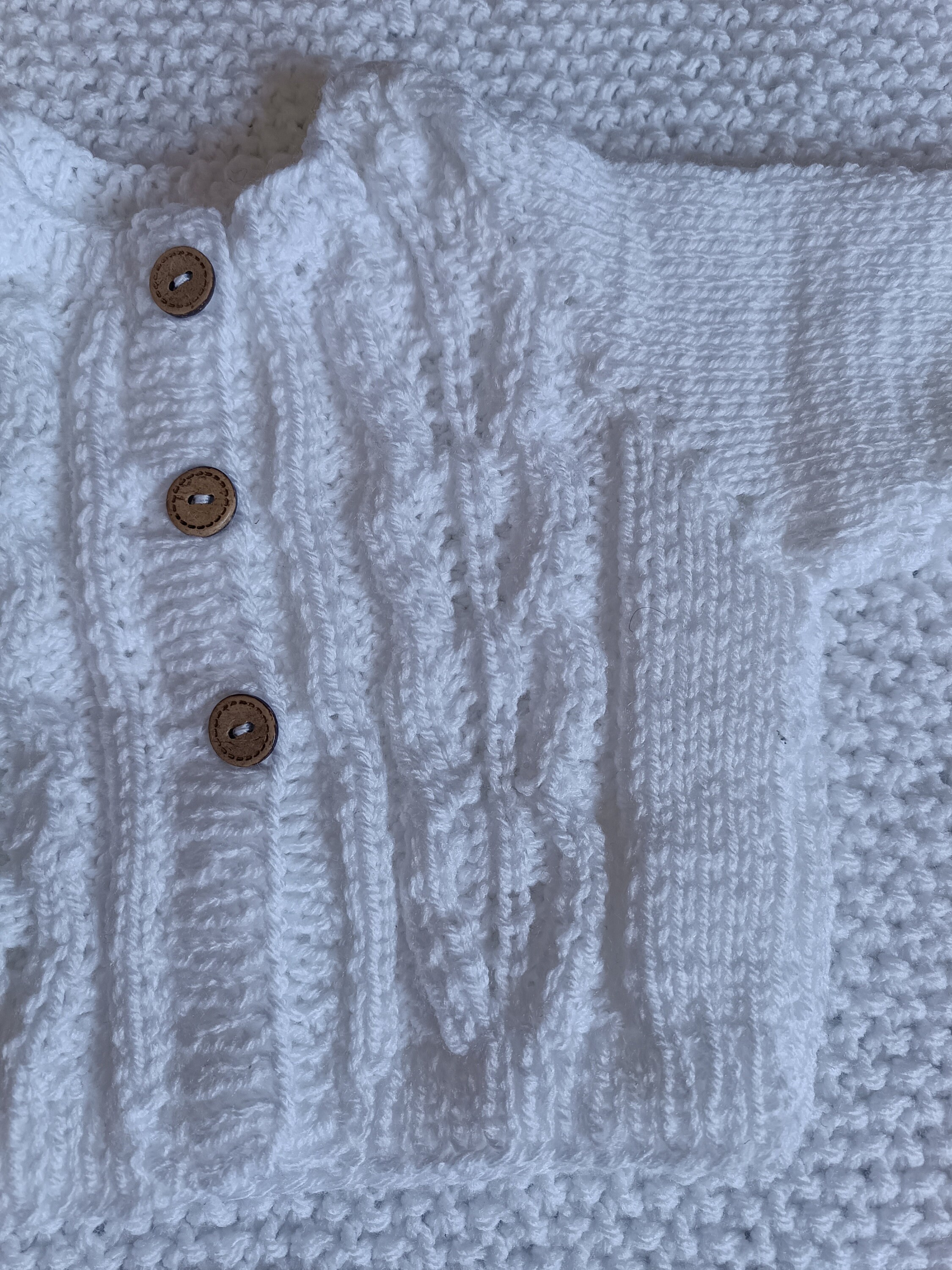 Handknitted Baby Vest / Wraparound / Layette Etsy