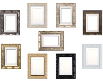 thumbnail image 2 of Ornate Shabby Chic Picture Frame – Black White Grey Or Walnut – FramesPlus UK 2 of 5