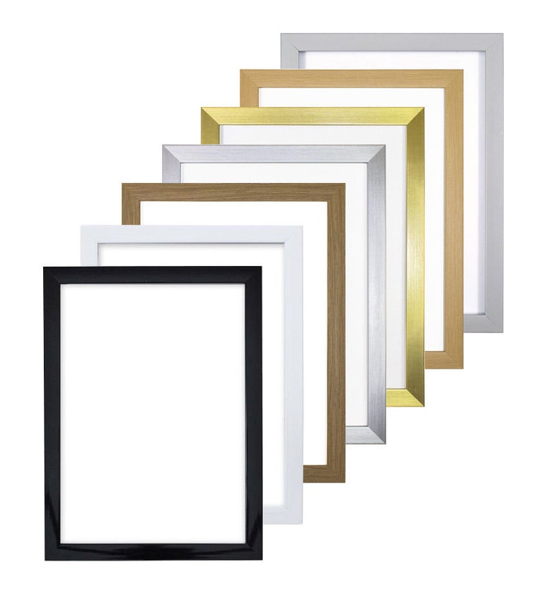 Rainbow Colour Range Black & White Gloss Picture Frame Photo Etsy UK