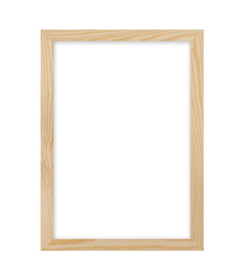 Confetti Wood Frame Range 20 Mm Picture/Photo/Poster Frame - With An MDF Backing Board - Ready To Hang Or Stand - With A High Clarity Styrene Shatterproof Perspex Sheet - Orange Frame