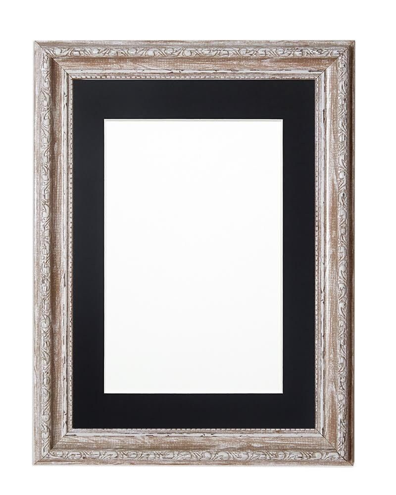 Paintings Frames WIDE Ornate Shabby Chic Antique swept Walnut/MUSE Picture/Photo/Poster frame – Ready to hang - With a High Clarity Styrene Shatterproof Perspex Sheet – Walnut - 14 x 11