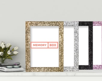 A1/A2/A3/A4/A5 Sparkly  Picture Frame   photo frames, Poster Frame Glitter  Range , silver pink gold white