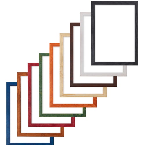 Premium Wood Rainbow Range Photo Print Frames Choice of 12 Etsy UK