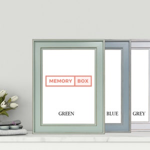 Cornici per foto Shabby Chic A1/A2/A3/A4/A5, cornici per poster, gamma Emmeline, verde, blu, grigio