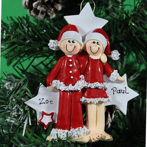 Schwangere / Paare Ornament Personalisierte Weihnachten Glücklicher Stammbaum XMas Dekoration X Weihnachtsgeschenk personalisierte Stammbaum Dekor Kugel