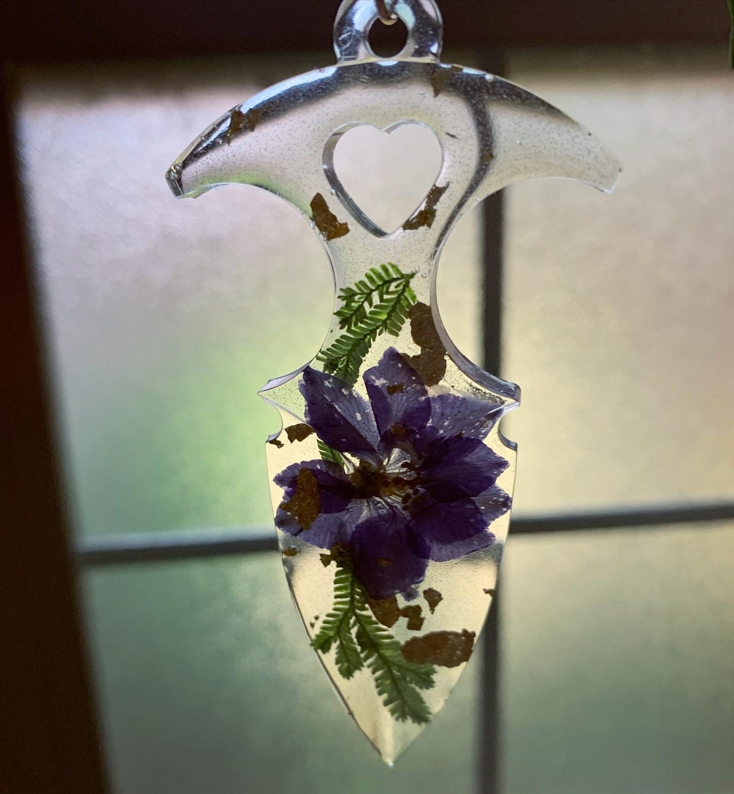 Custom Floral Resin Keychain