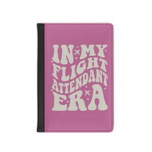 Passport Cover, Flight Attendant Era Travel Document Holder, Aviation Theme Passport Wallet, Airline Crew Gift,Travel Organizer