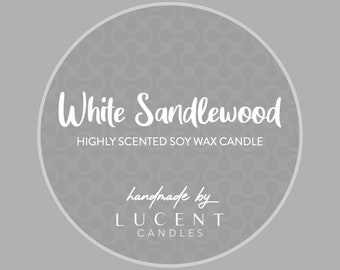 White Sandlewood 100g Tin Soy Wax Candle (Medium)