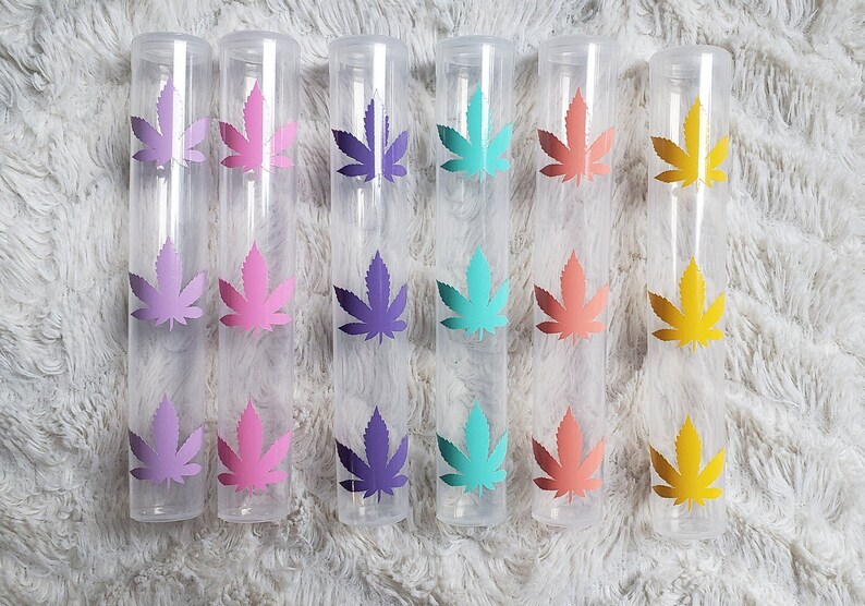Weed Leaf Doob Tube Etsy