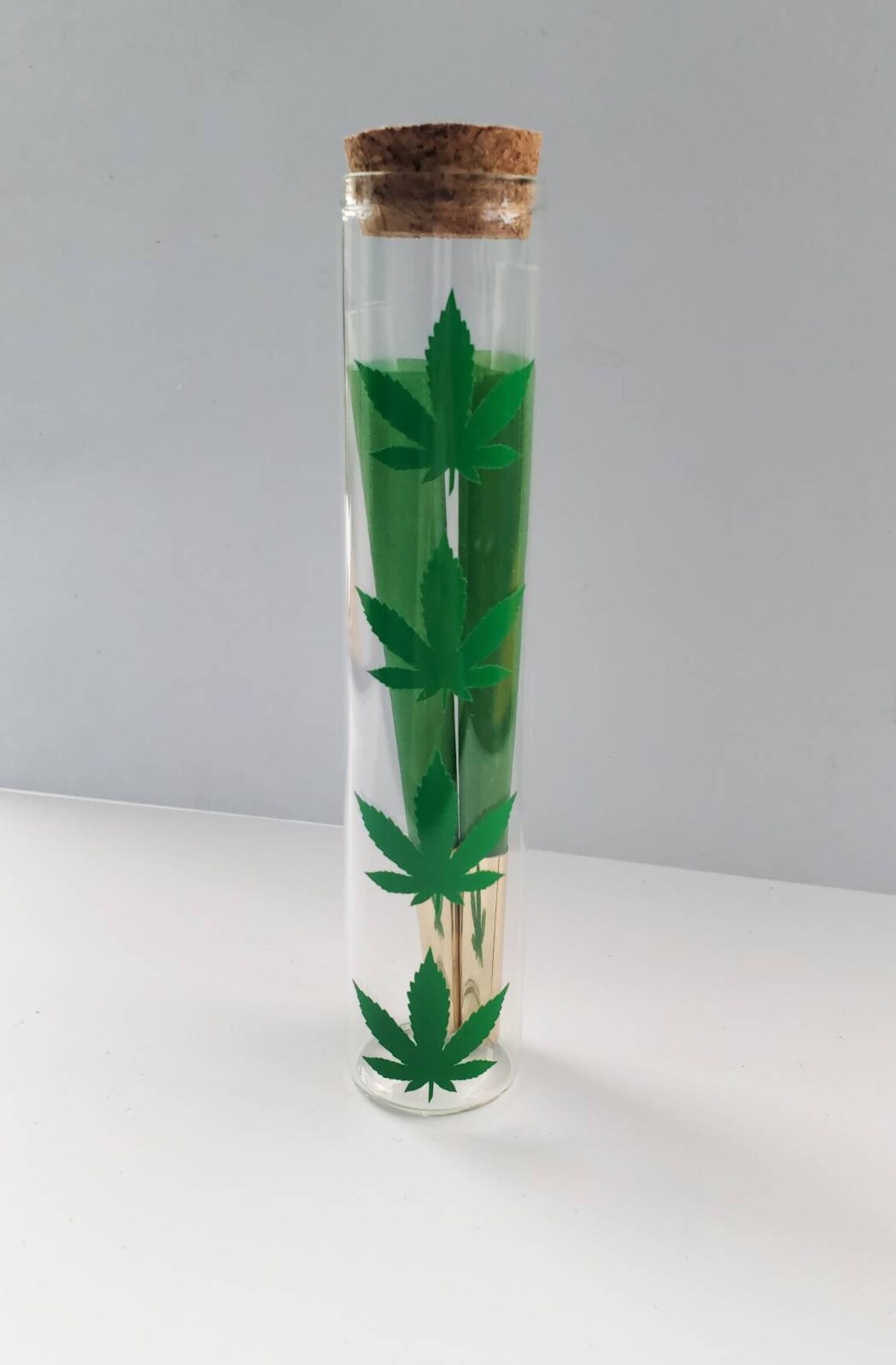 Weed Leaf Glass Blunt Tube Fits 2 blunts Gifts for Her Etsy Nederland